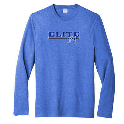 Tri Blend Long Sleeve Tee-Royal Heather Image