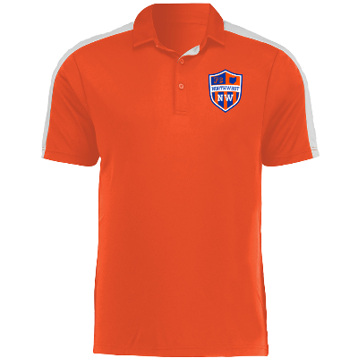Bi-Color Vital Polo - Orange/White Image