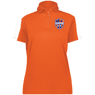 Bi-Color Vital Polo - Orange/White Image (10056)