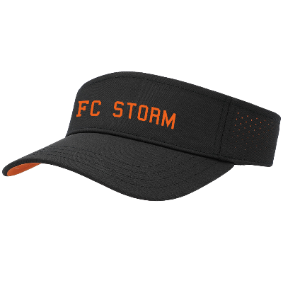 Perforated CoolCore Visor- Black/Orange Image