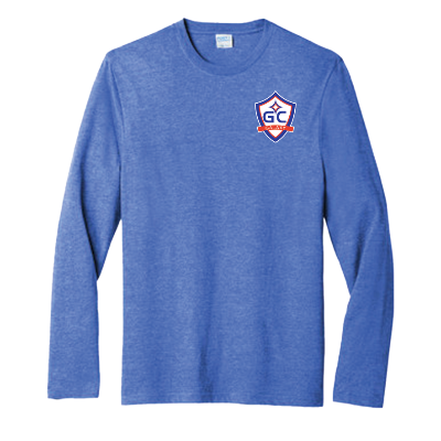 Tri Blend Long Sleeve Tee-Royal Heather Image