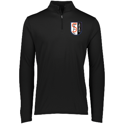 Attain Wicking 1/4 Zip Pullover - Black Image