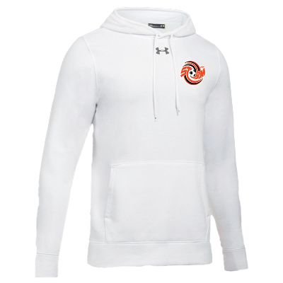 Hustle Fleece Hoody- White Image (15243)