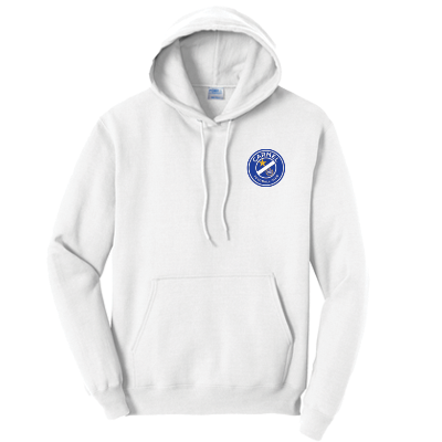 Fleece Pullover Hooded Sweatshirt - White Image