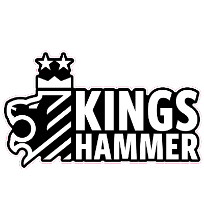 Kings Hammer Decal Black/White Image