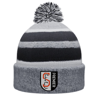 Custom Knit Fold Over Pom Pom Beanie-FCS Premier Image