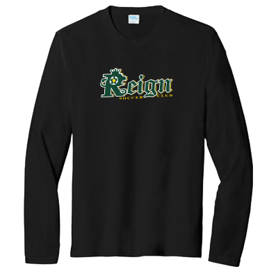 Men's - Tri Blend Long Sleeve Tee- Black Image