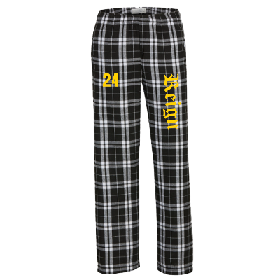 Youth Boxercraft Flannel Pants- BLK/WHT Image