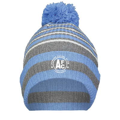 Spirit Pom Beanie - Columbia Blue/Heather Grey/White Image