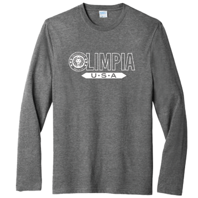 Tri Blend Long Sleeve Tee - Graphite Heather Image