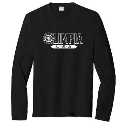Tri Blend Long Sleeve Tee- Black Image