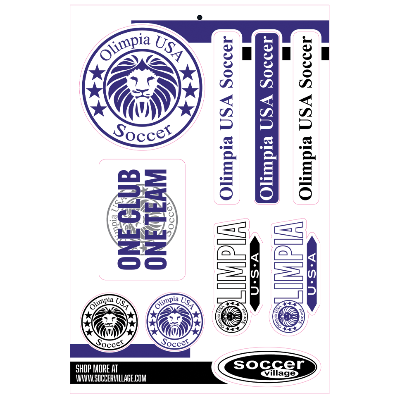 Olimpia USA Soccer Sticker Set Image