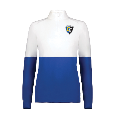 Ladies Momentum Team 1/4 Zip - Royal/White Image