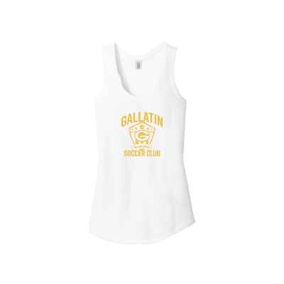 Women's Perfect Tri Racerback Tank - White Image