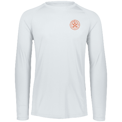 Attain L/S Wicking Tee - White Image