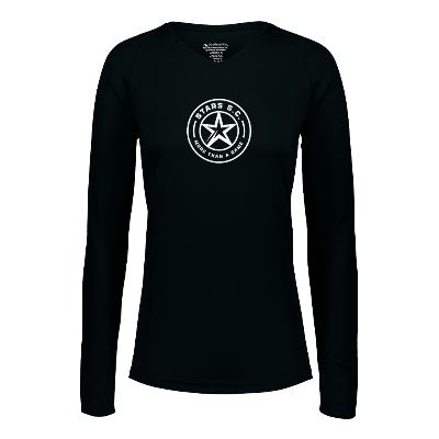 Attain L/S Wicking Tee - Black Image (20814)