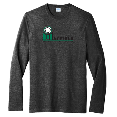 Tri Blend Long Sleeve Tee - Black Image