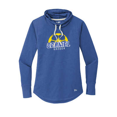 Women's Cotton Blend Cowl Tee - Royal Heather Image