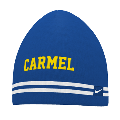 Carmel Dads Custom Beanie- Royal/ White Image