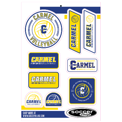 Carmel Volleyball Sticker Set Image