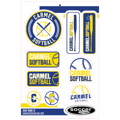 Carmel Softball Sticker Set Image