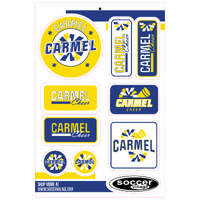 Carmel Cheer Sticker Set  Image