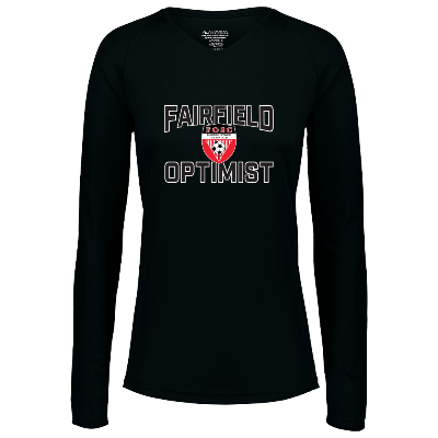 Attain L/S Wicking Tee - Black Image