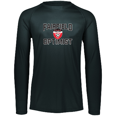Attain L/S Wicking Tee - Black Image (23047)