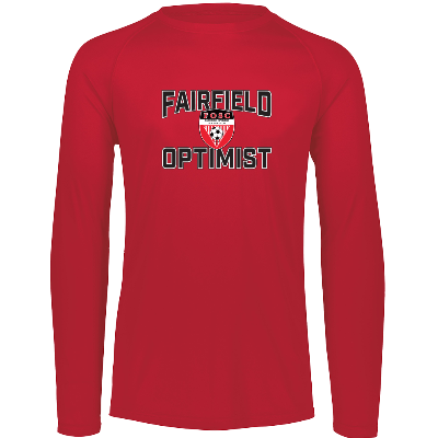 Attain L/S Wicking Tee - Red Image (23049)