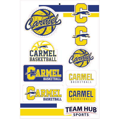 Carmel Basketball Sticker Set Image