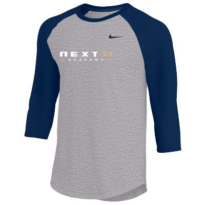 3/4 Sleeve Raglan Tee - Dark Grey/Navy Image