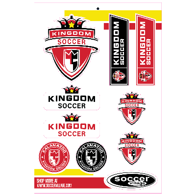 Kalamazoo Kingdom SC Sticker Set Image