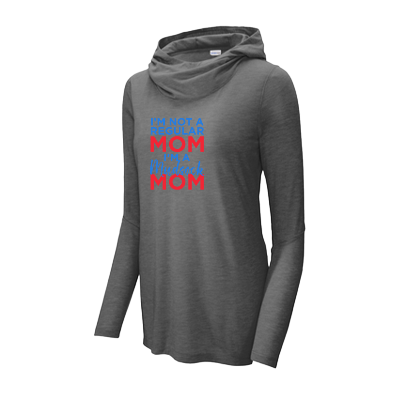 Ladies PosiCharge Tri-Blend Wicking Long Sleeve Tee - Dark Grey Image