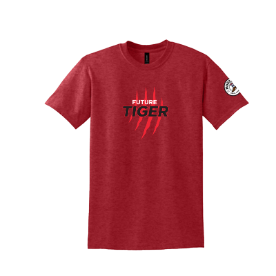 DryBlend 50 Cotton/50 Poly Tee - Heathered Sport Scarlet Image