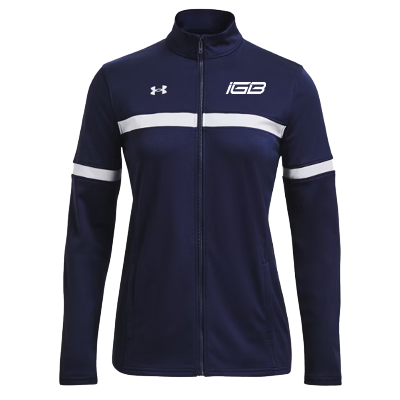 Team Knit Warm-Up FZ - Navy/White Image