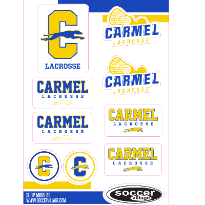 Carmel Lacrosse Sticker Set Image