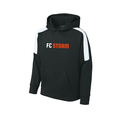 Sport-Wick FLC United PO Hoodie - Blk/Wht Image (24588)