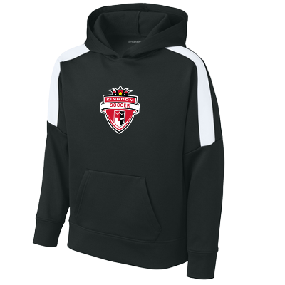 Sport-Wick FLC United PO Hoodie - Blk/Wht Image (25317)