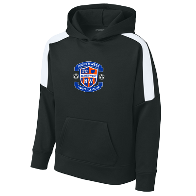 Sport-Wick FLC United PO Hoodie - Blk/Wht Image (25416)