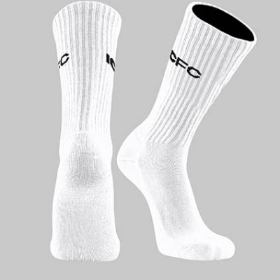 ICFC Custom Crew Sock - White/Black Image