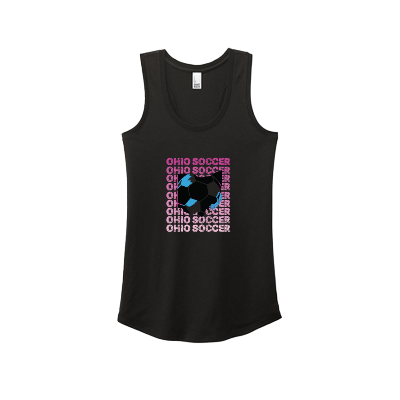 Women's Perfect Tri Racerback Tank - Black Image