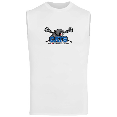 COMP SLEEVELESS TEE - WHITE  Image