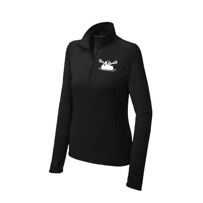 Sport-Wick Stretch 1/2 Zip Pullover - Black Image (26088)