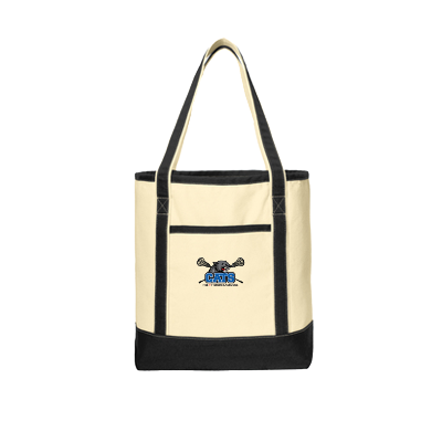 COTTON CANVAS BOAT TOTE NTRL/BLK Image