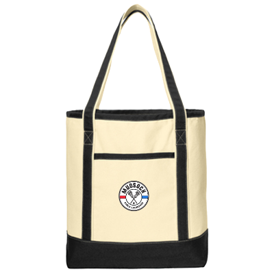 COTTON CANVAS BOAT TOTE NTRL/BLK Image