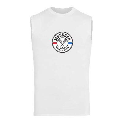 COMP SLEEVELESS TEE - WHITE  Image