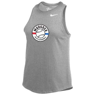 Dry Fit High Neck Tank- Dark Grey Heather Image