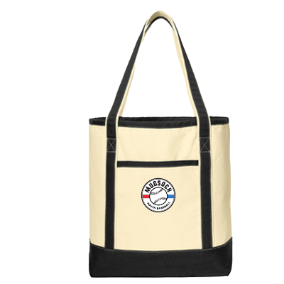 COTTON CANVAS BOAT TOTE NTRL/BLK Image