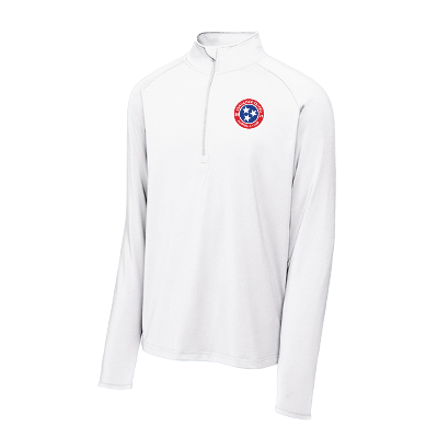 Sport-Wick Stretch 1/2 Zip Pullover - White Image