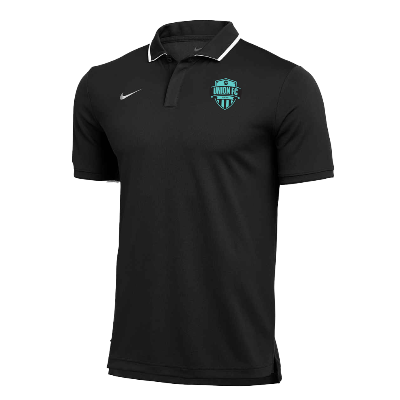Dri-Fit Polo UV Collegiate - Black/White Image